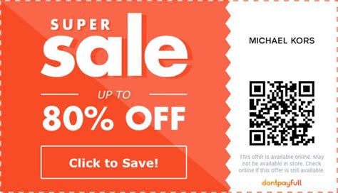 michael kors voucher codes